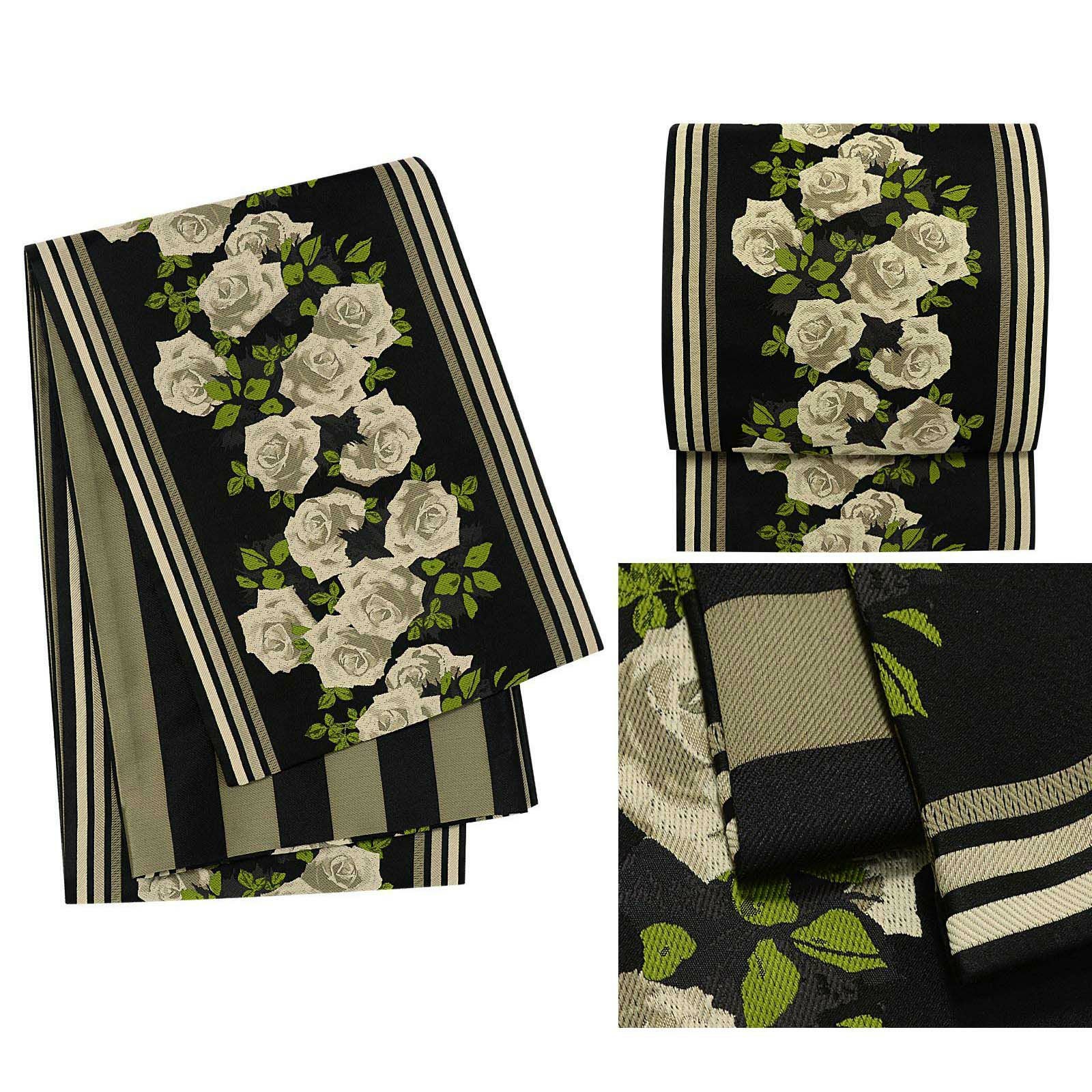 ※2日間（3月28日迄）8000円 京本仕立て 帯 ベージュ系刺繍　袋帯 京袋帯 単品 数量限定 KIMONOMACHI オリジナル 「きもの福袋から