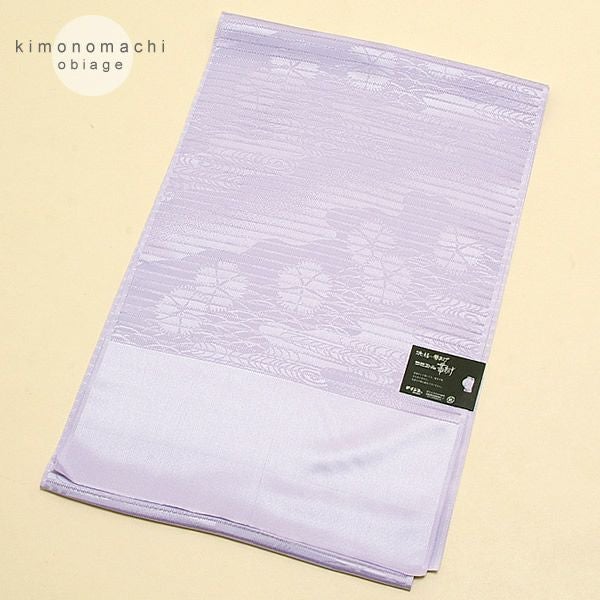 洗えるラミエールの夏用洗える絽の帯揚げNo, 9「藤色」
