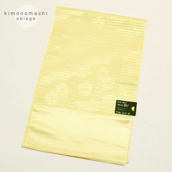 洗えるラミエールの夏用洗える絽の帯揚げNo,15 「パウダーイエロー」