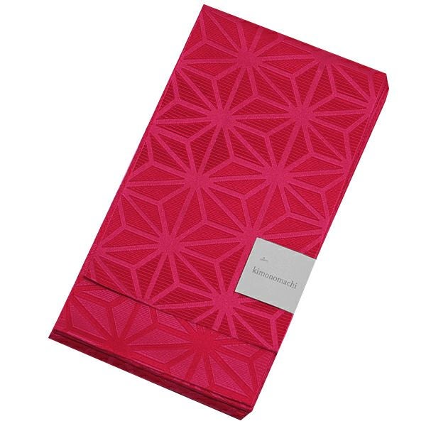 Prices down】きもの町オリジナル浴衣帯 単の半幅帯「麻の葉」 全7色