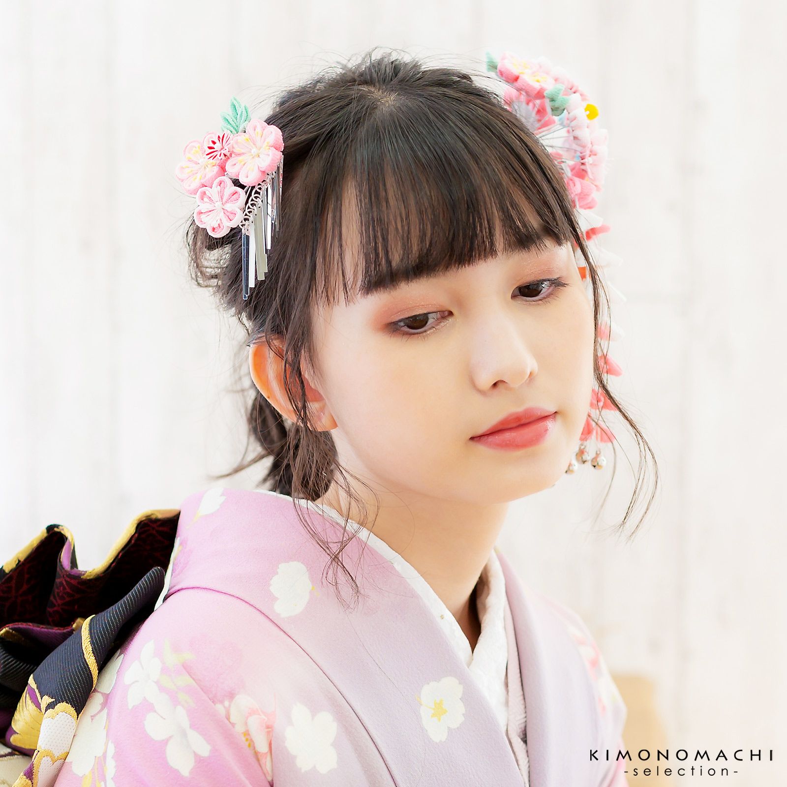 卒業式応援75％SALE 3/5迄)【Prices down2】髪飾り つまみ細工かんざし