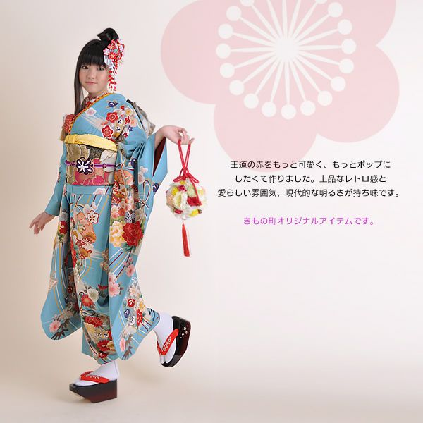 Prices down3】つまみ細工かんざし2本セット「朱赤×白 梅」きもの町