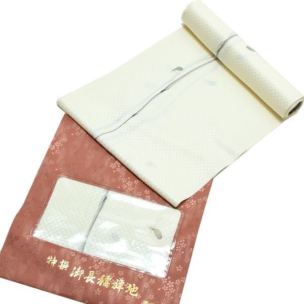 Prices down2】正絹襦袢反物「ベージュ 鱗」精華 着尺 柄襦袢 未仕立て