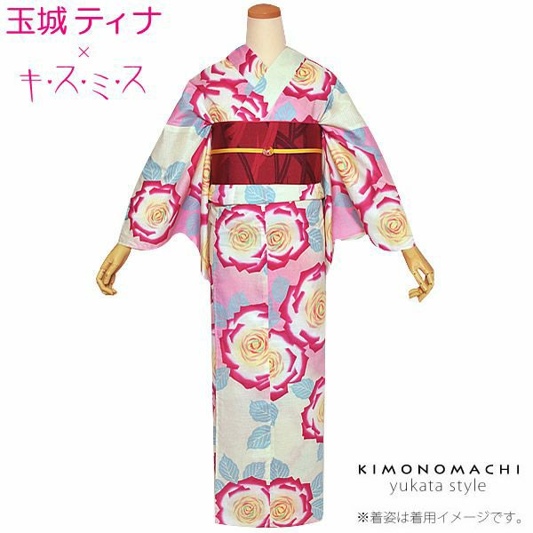 先着1名様！新品 玉城ティナ キスミス 浴衣 綿 蝶 リボン 先着1名様！新品 玉城ティナ キスミス 浴衣 綿 蝶 リボンの通販 by