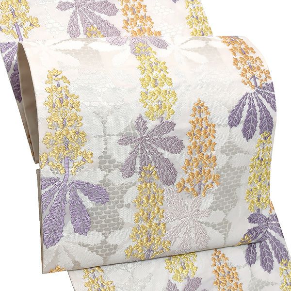 礼装袋帯「マロニエの道」未仕立て 京都西陣 六通柄 付け下げ、訪問着、色無地に 礼装帯