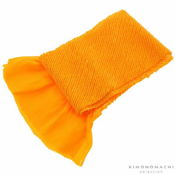 総絞り帯揚げ「黄色」七五三に 絞り帯揚げ 七五三小物  正絹帯揚げ