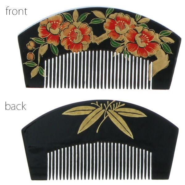 卒業式応援75％SALE 3/5迄)【Prices down3】塗りくし「黒色 八重桜」前