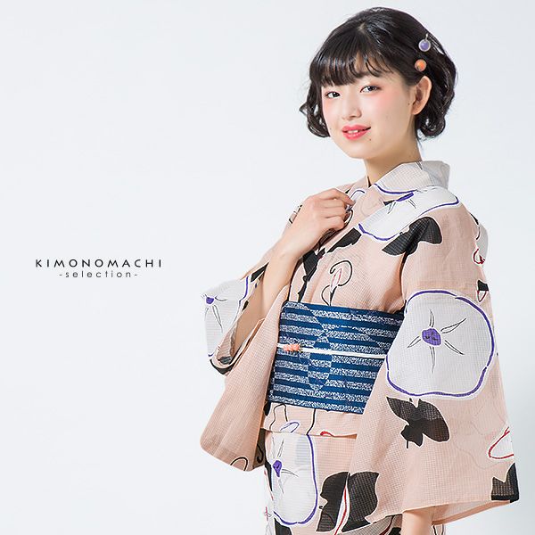 Prices down2】芸艸堂浴衣セット「ピンク 朝顔」山本雪桂 綿浴衣 日本