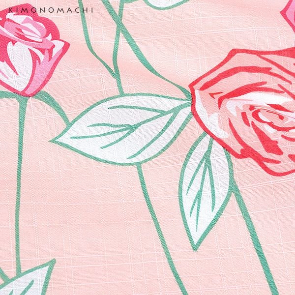 期間延長!最大18,000円OFF9/24迄)KIMONOMACHI浴衣セット「ピンク 薔薇