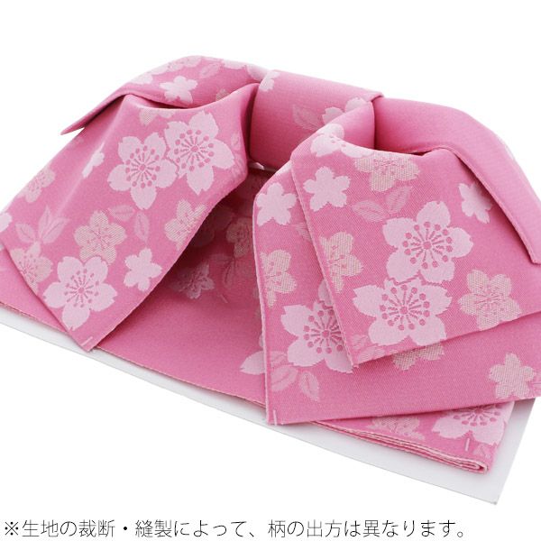 Prices down2】大人用結び帯単品「ピンク 桜」作り帯 浴衣帯 夏祭り