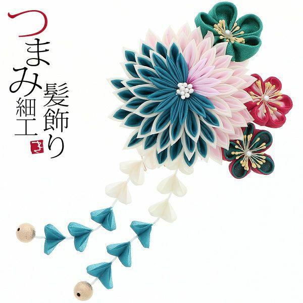 新品 舞妓かんざし 梅 成人式 日本髪 振袖 かんざし 髪飾り つまみ細工 Prices down2】舞妓さんにそっくり！「松竹梅のつまみ細工簪」 京都