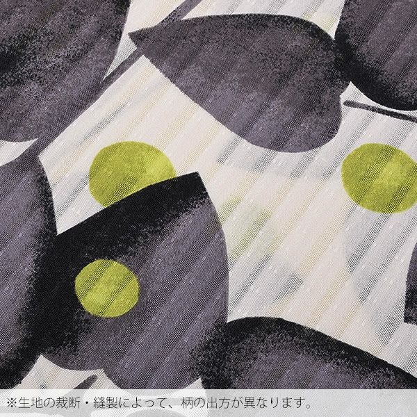 新品＊浴衣 Adam＆Eve アダム＆イブ ブランド 大人浴衣＊グレー Prices down2】Adam＆Eve浴衣単品「黒グレー 葉っぱと水玉」ブランド