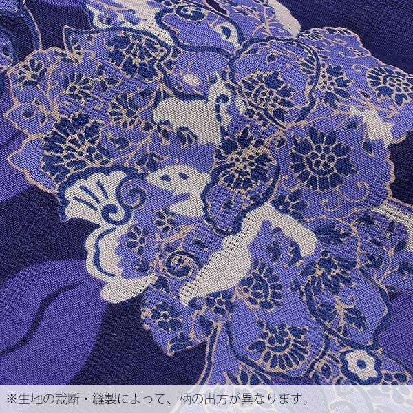 HANAE MORI浴衣セット「鉄紺色 蝶と唐華」ブランド浴衣セット 女性浴衣