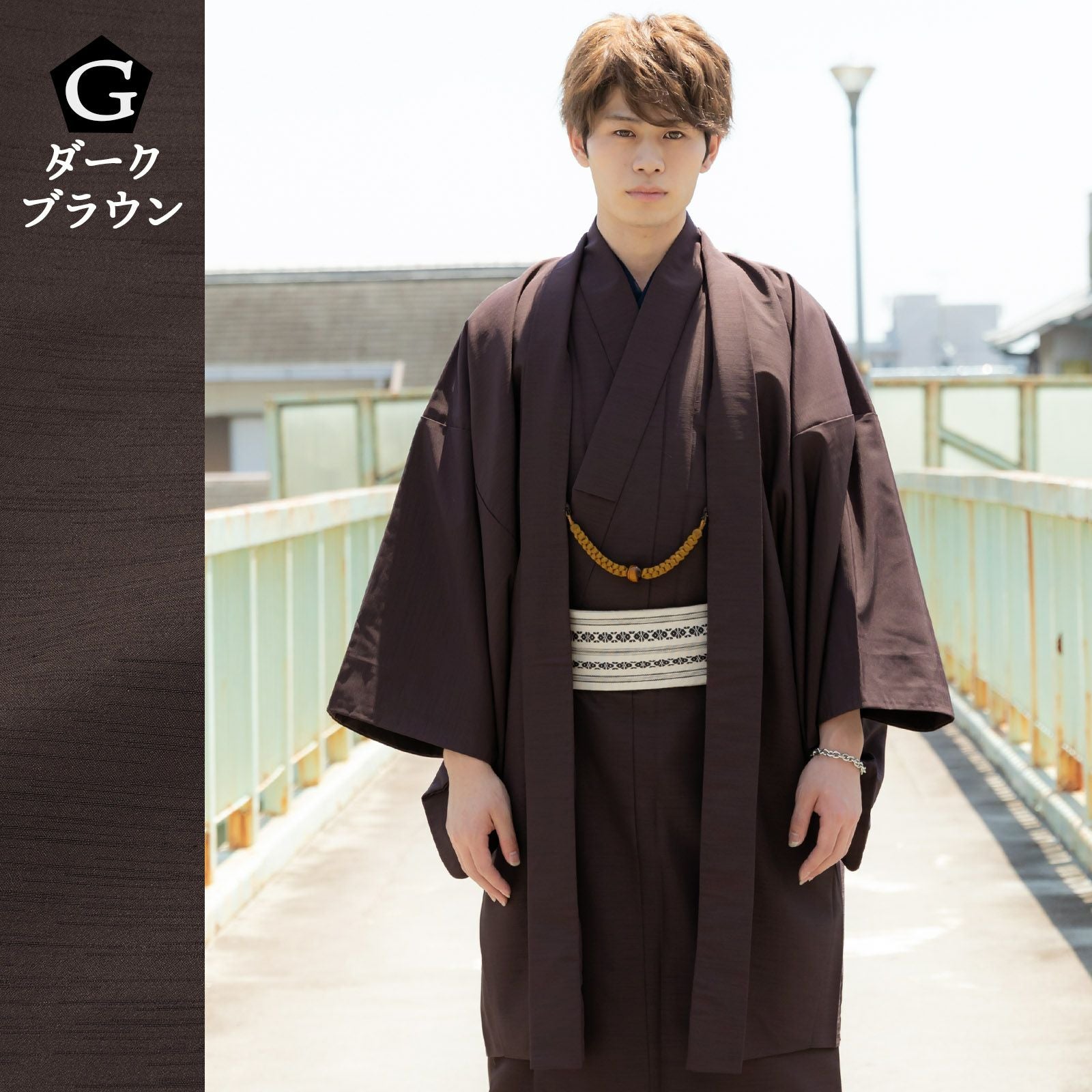 メンズ 着物 2点セット「エンジ/ブルー/ネイビー/ブラック メンズ 着物 2点セット「エンジ/ブルー/ネイビー/ブラック