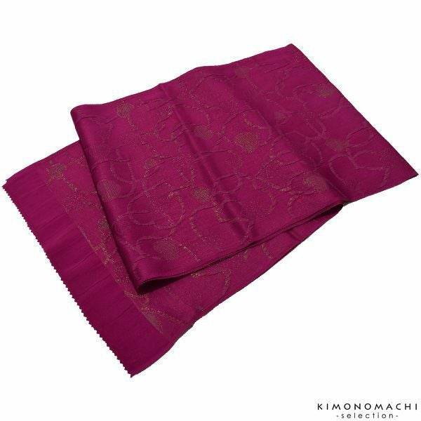 振袖帯揚げ「グレープ」スリット糸通しハート 正絹帯揚げ   振袖帯揚げ