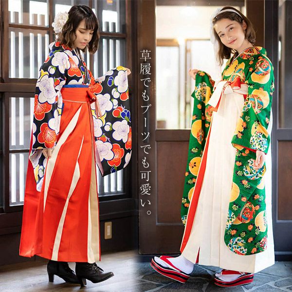 卒業式 袴 無地 バイカラー グレー×白 単品 NO34032 卒業式 袴 無地 バイカラー グレー×白 単品 NO34032の通販はau PAY