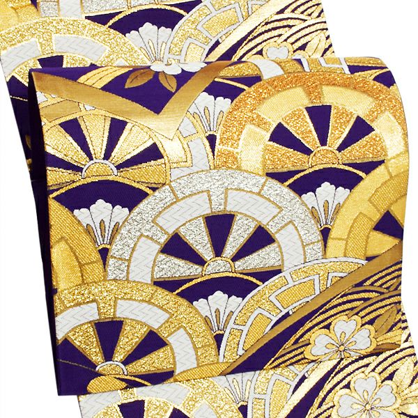 Prices down2】未仕立て袋帯 「御所解き文様」 西陣織 螺鈿 日本製