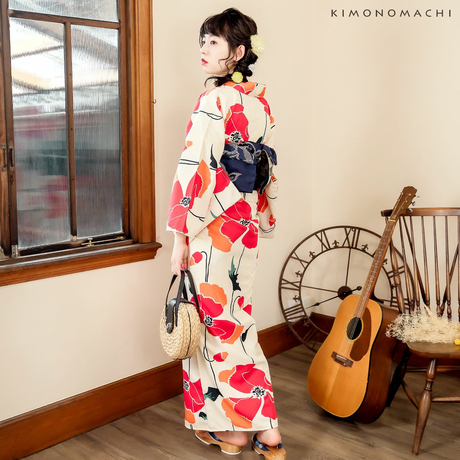 Prices down2】浴衣 レディース 「ピンク 芥子」 吸水速乾 CoolPass
