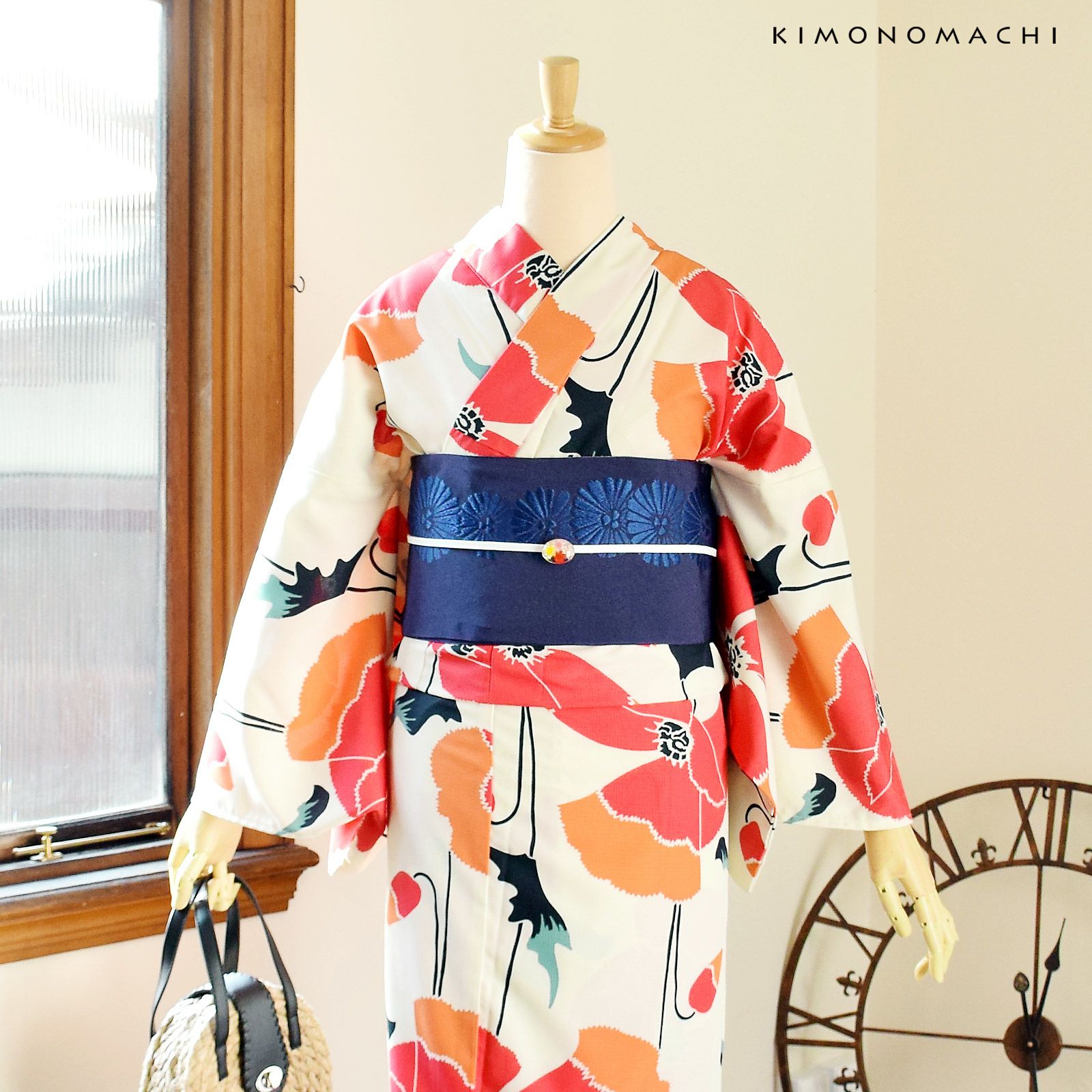 Prices down2】浴衣 レディース 「ピンク 芥子」 吸水速乾 CoolPass