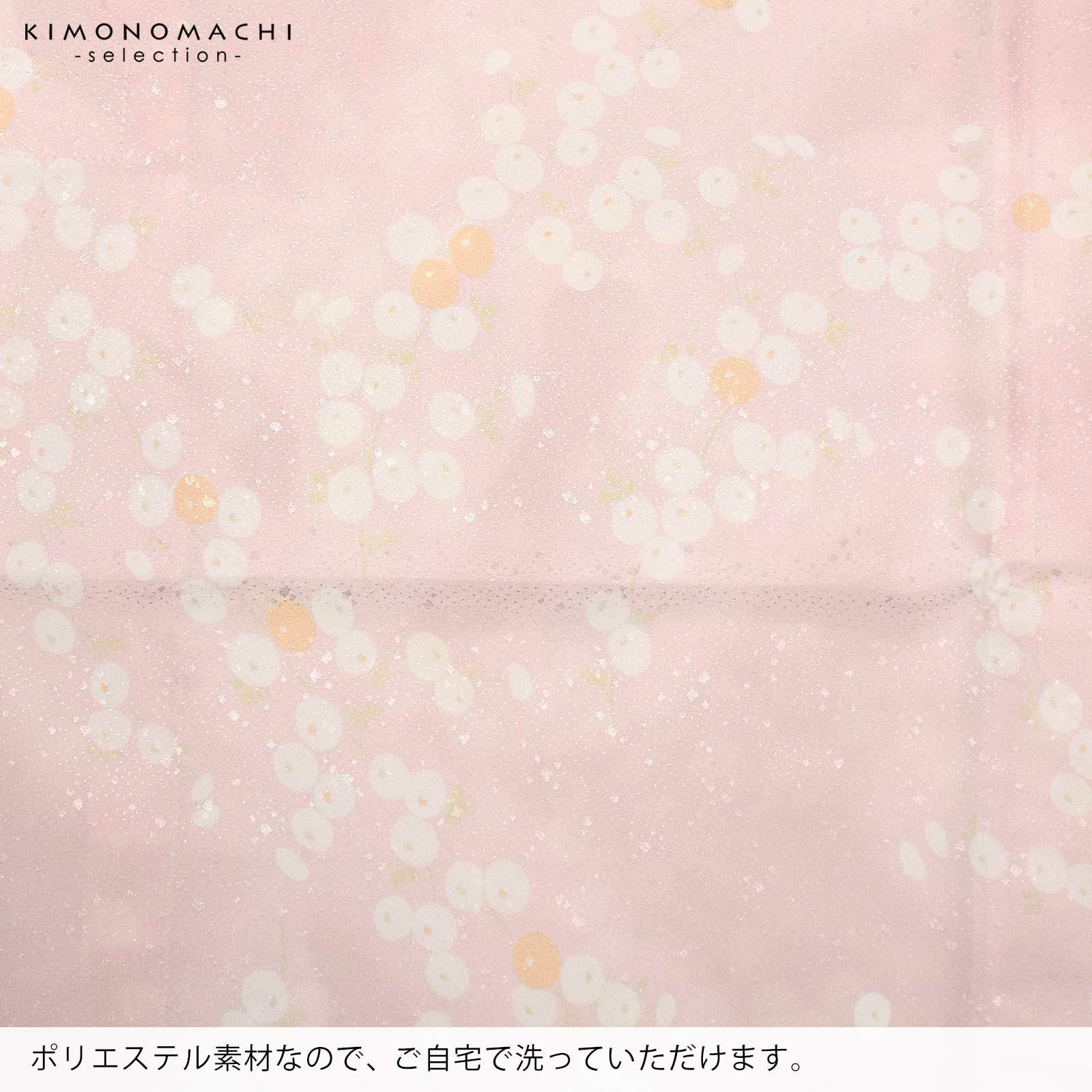 衿秀 き楽っく きらっく 専用替え袖 「薄ピンク 万年菊」長襦袢用替え