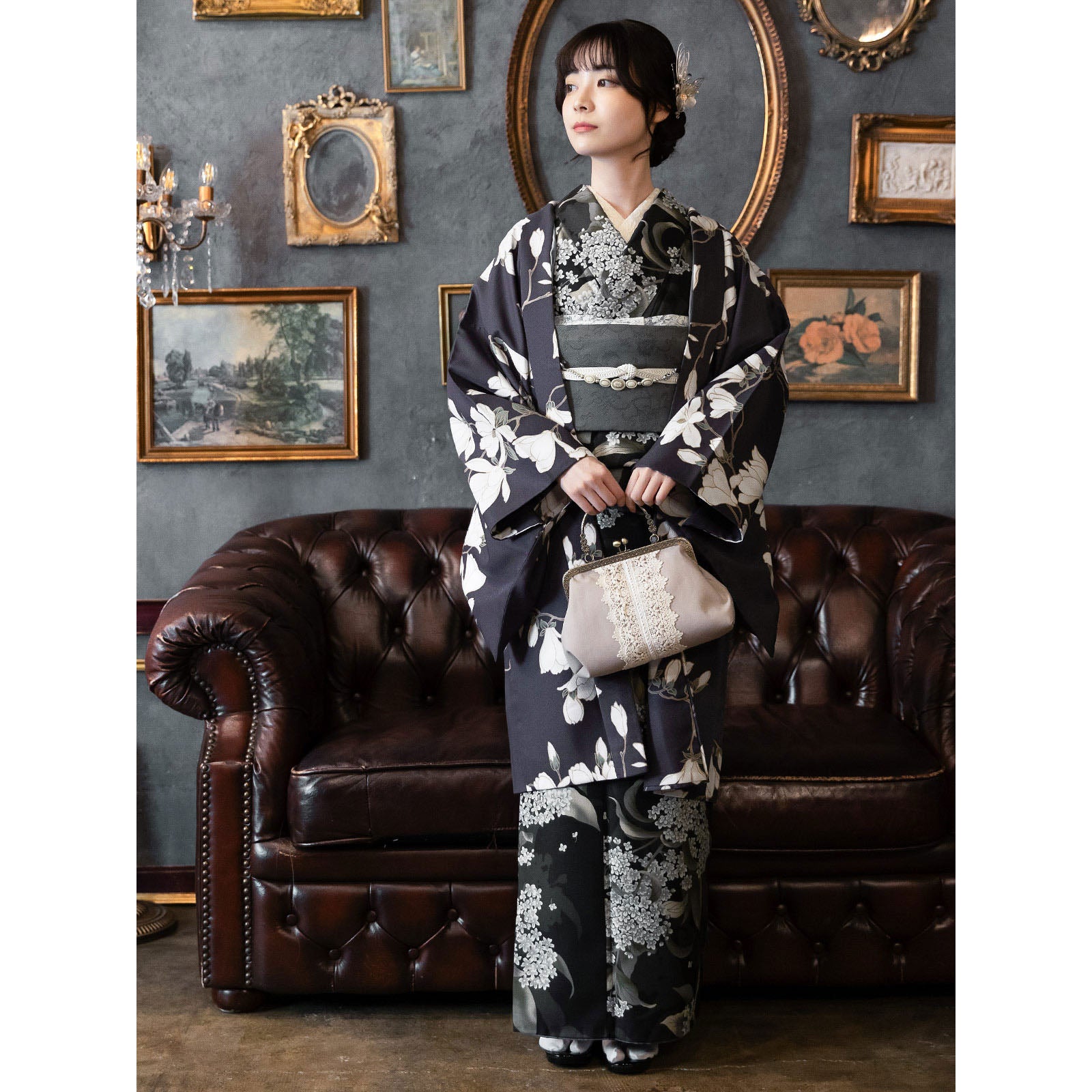 洗える着物10％OFF 5/14迄)羽織 単品 「きもの福袋から飛び出した羽織