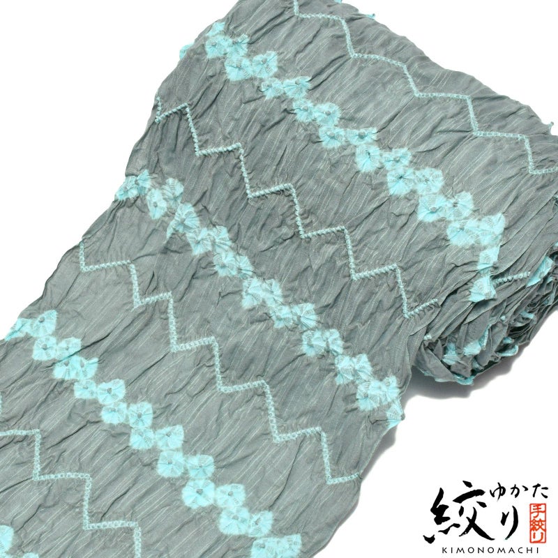 絞り浴衣反物 「エスニック」 有松絞り 女性浴衣 レディース浴衣 絞り浴衣 綿浴衣 未仕立て