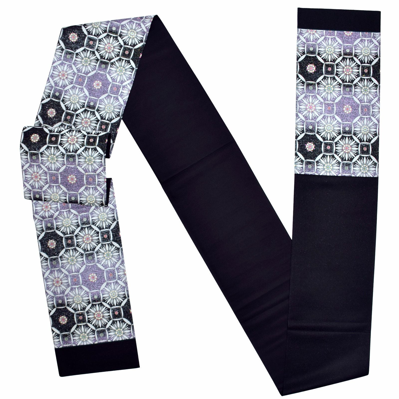 Prices down4】袋帯 礼装用袋帯 「黒地 花蜀甲紋」帯匠山下謹製 西陣