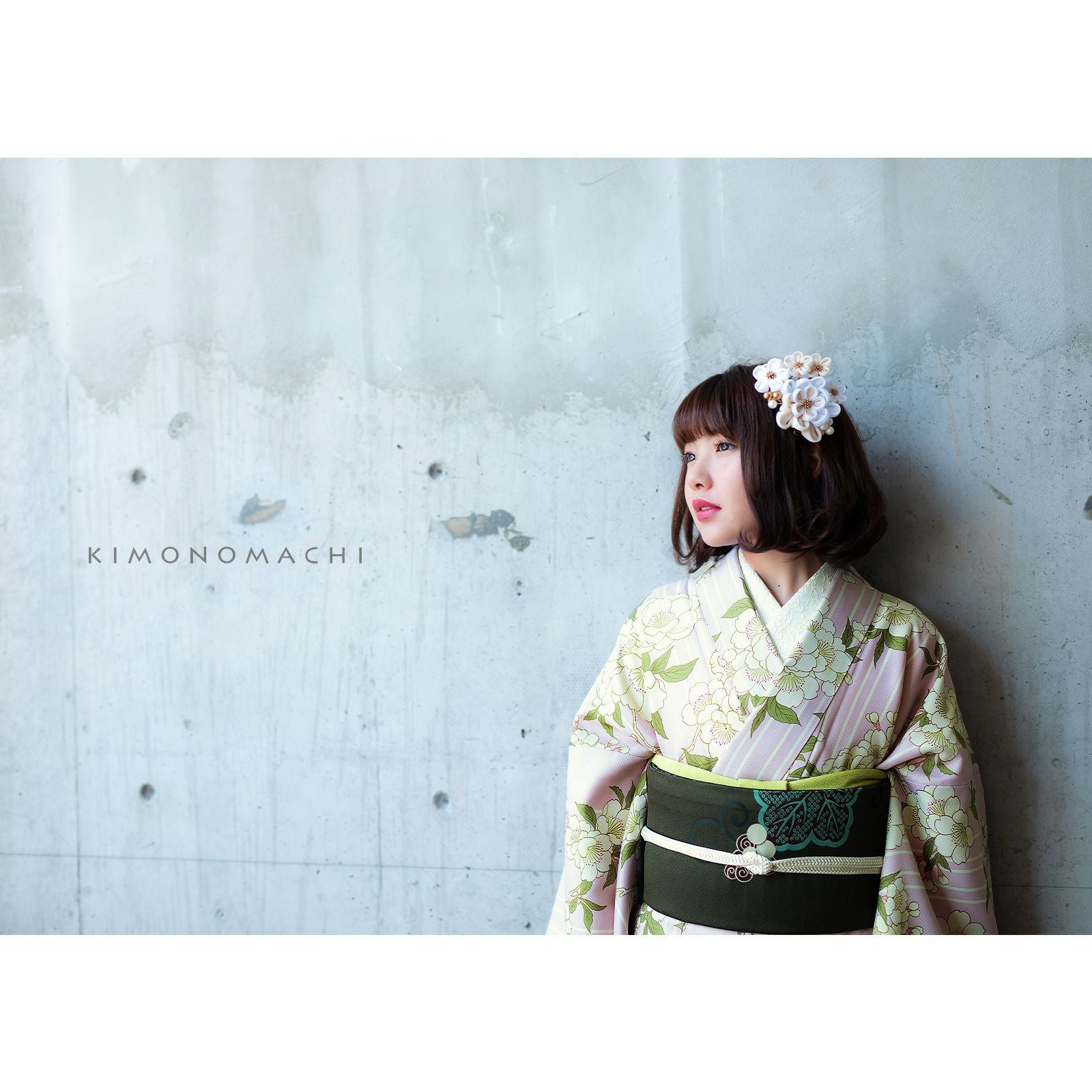 Prices down2】洗える着物 単品 「桜 ピンク」 KIMONOMACHI オリジナル