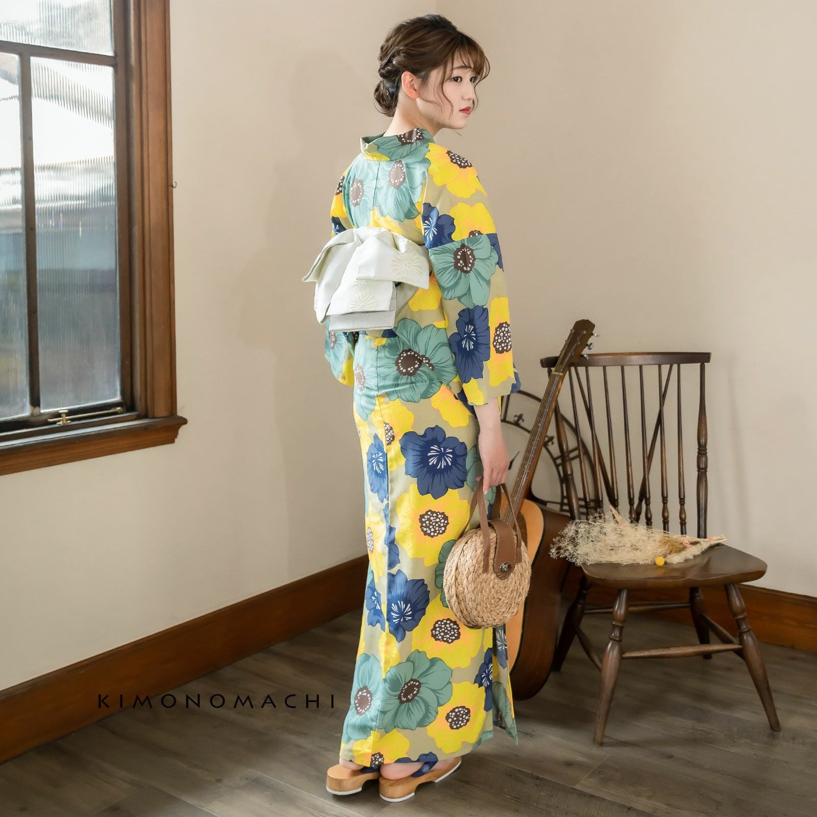 浴衣 セット レディース 吸水速乾 ポリエステル浴衣 浴衣と帯と刺繍