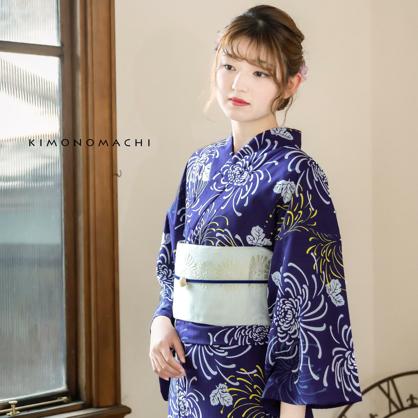 浴衣 セット レディース 吸水速乾 ポリエステル浴衣 浴衣と帯と刺繍