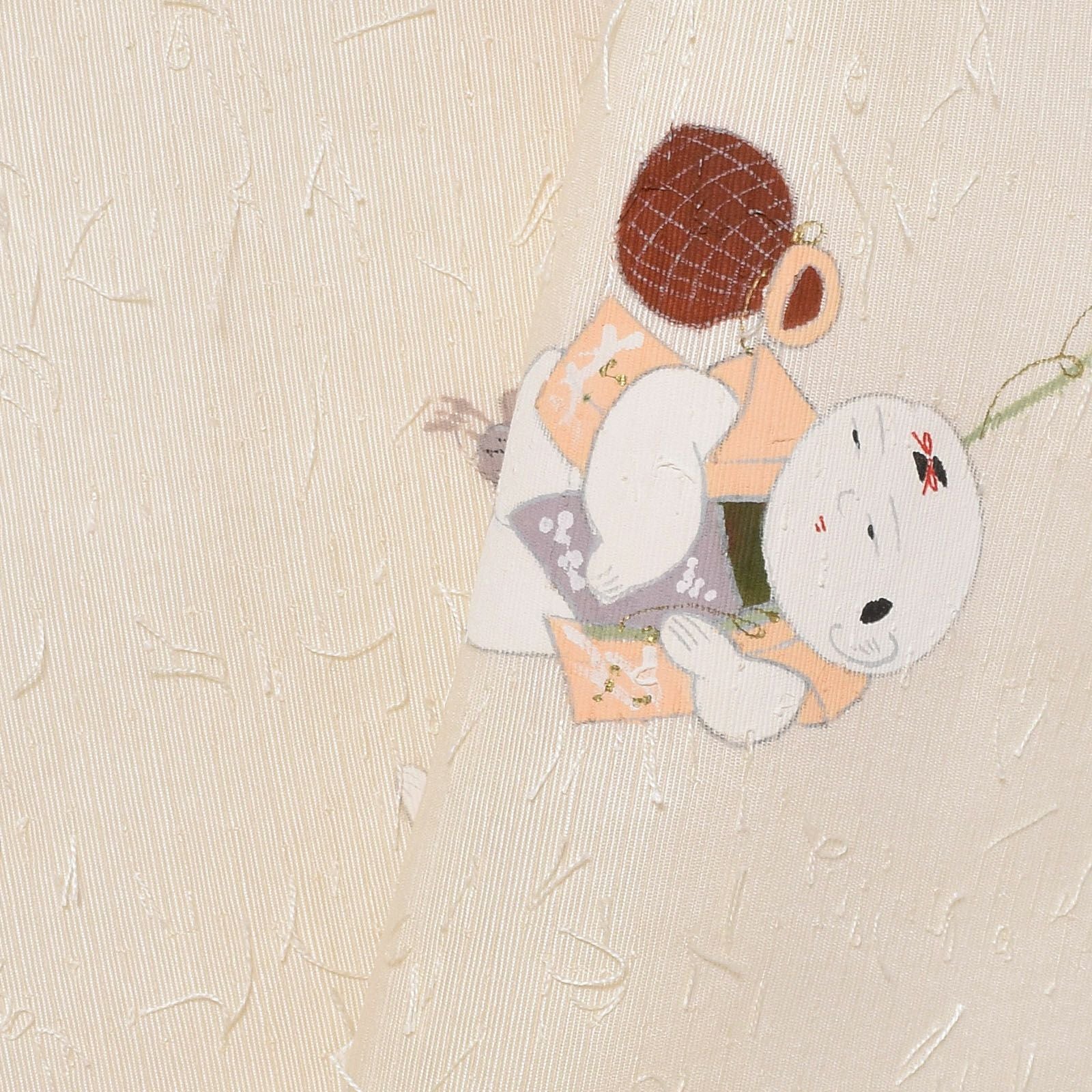 中古品】仕立て上がり 名古屋帯 「童子」 髭紬 【メール便不可