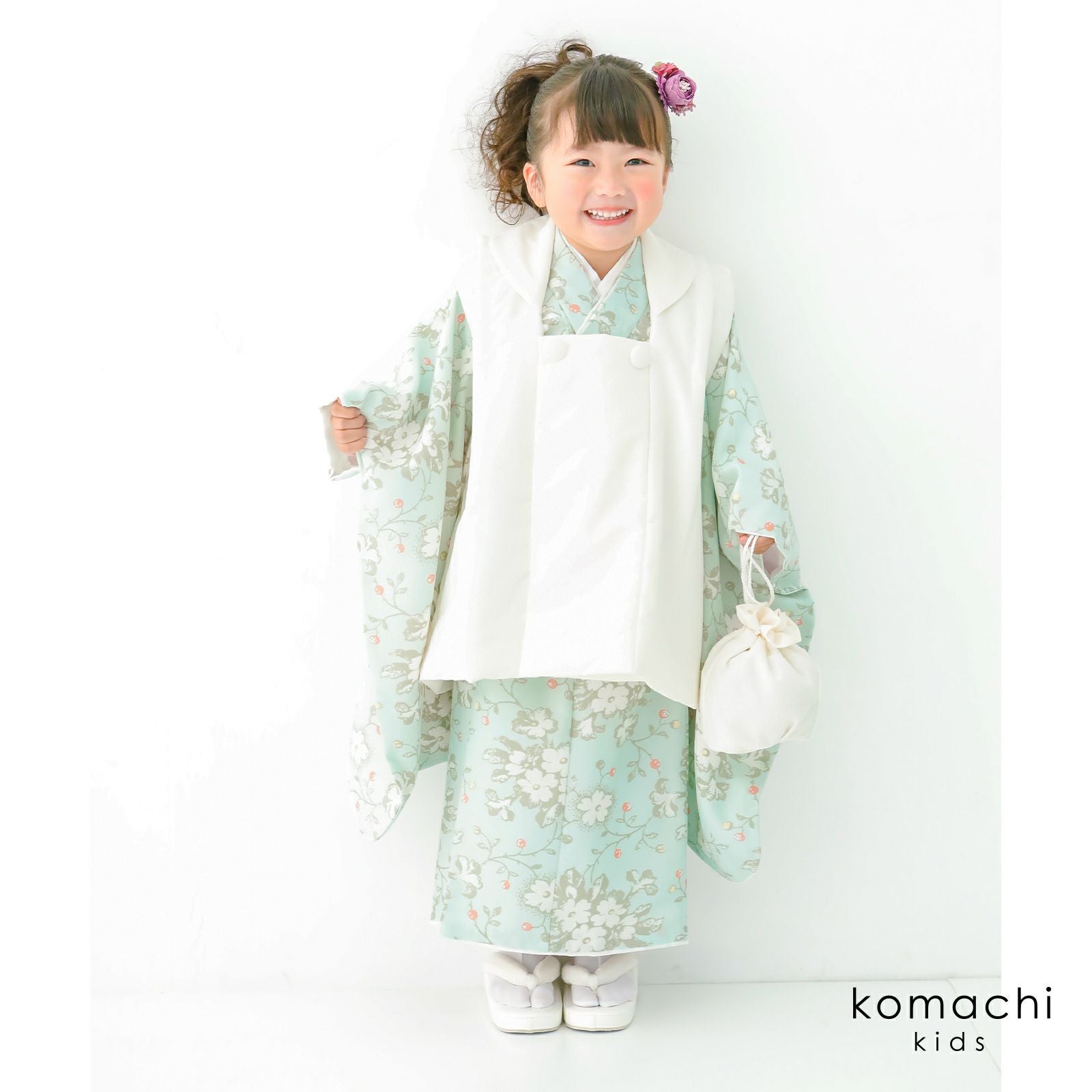 七五三 着物 3歳 女の子 ブランド被布セット 「komachi kids オフ