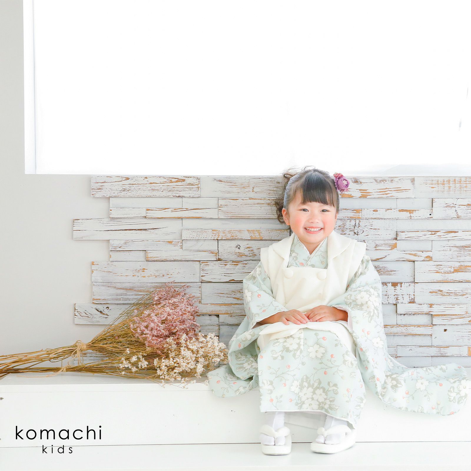 七五三 着物 3歳 女の子 ブランド被布セット 「komachi kids オフ