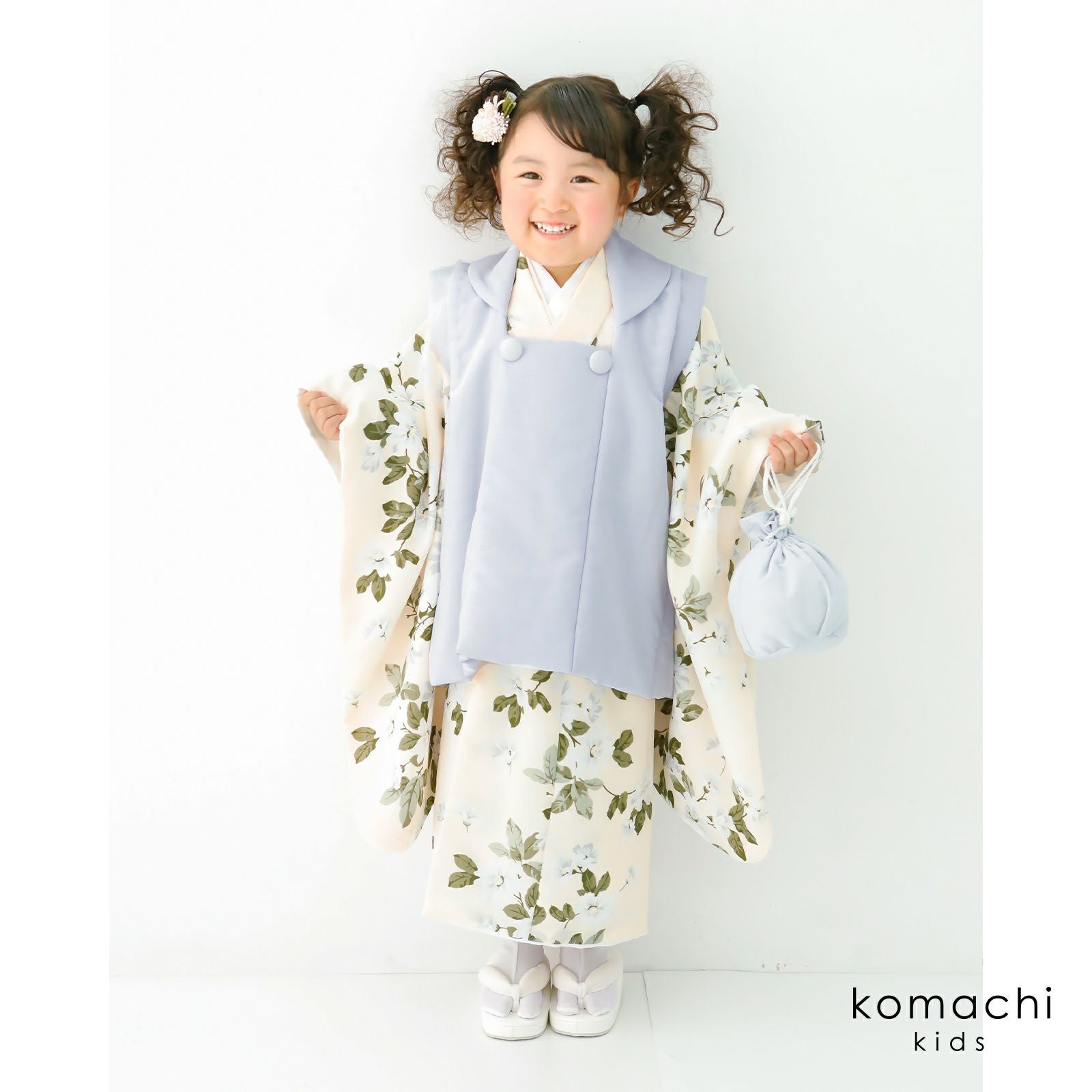 七五三 着物 3歳 女の子 ブランド被布セット 「komachi kids オフ