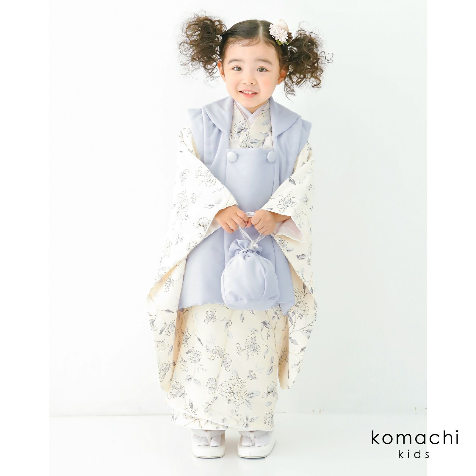 七五三 着物 3歳 女の子 ブランド被布セット 「komachi kids オフ