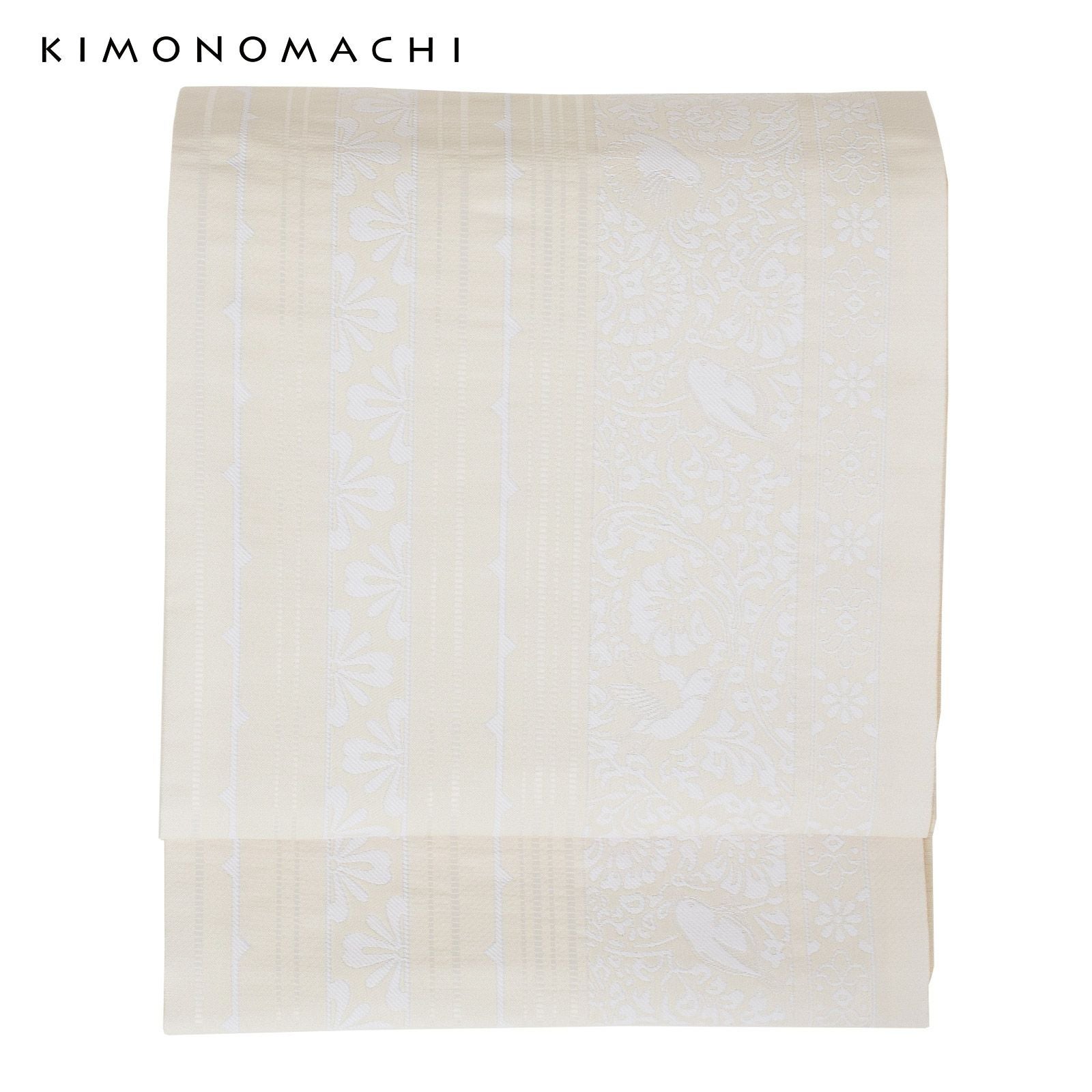 京袋帯 単品 数量限定 KIMONOMACHI オリジナル 「献上鳥更紗」 ポリエステル 名古屋帯 普段着着物用 京都きもの町オリジナル