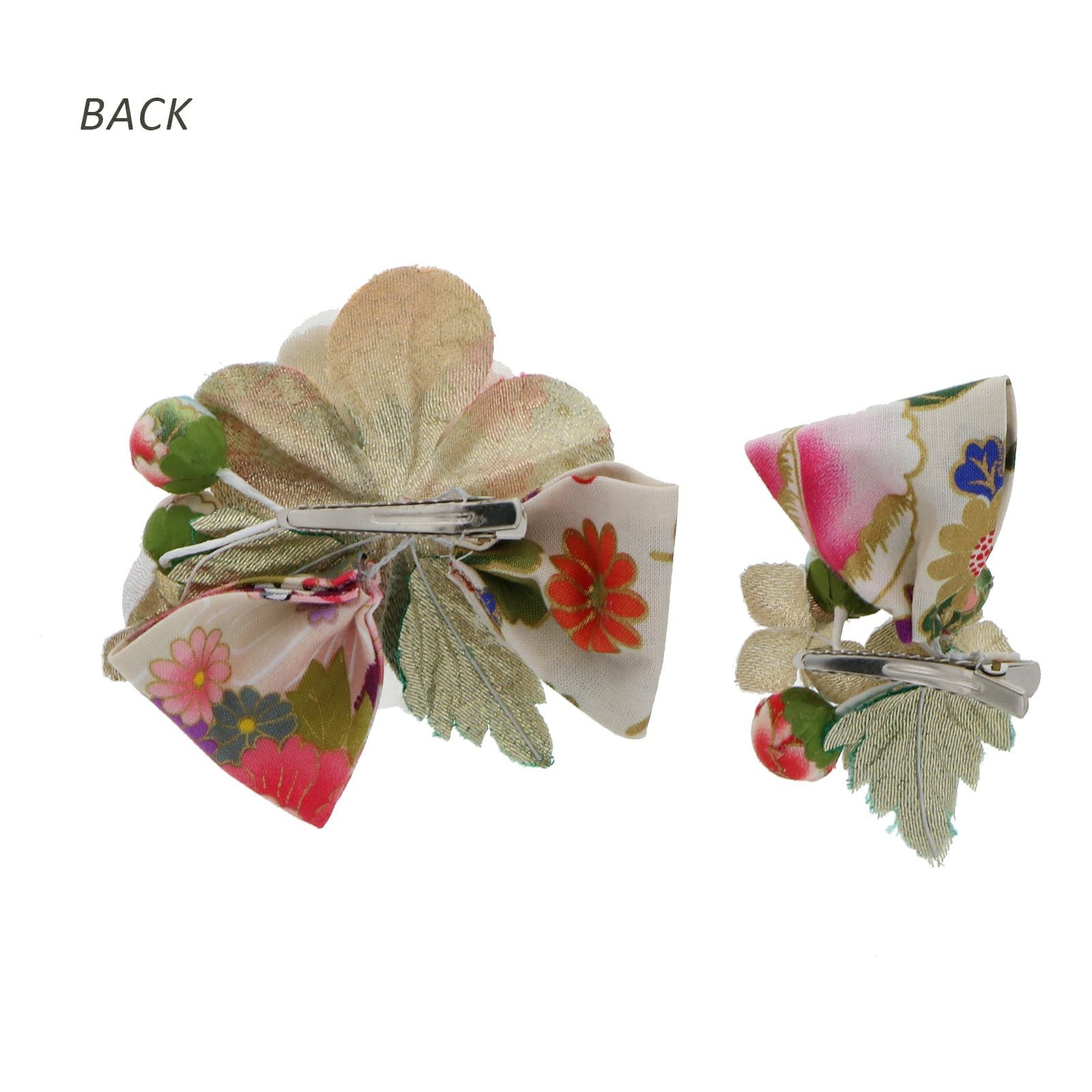 Prices down3】【訳アリ】【アウトレット品】クリップ 髪飾り 「和柄椿
