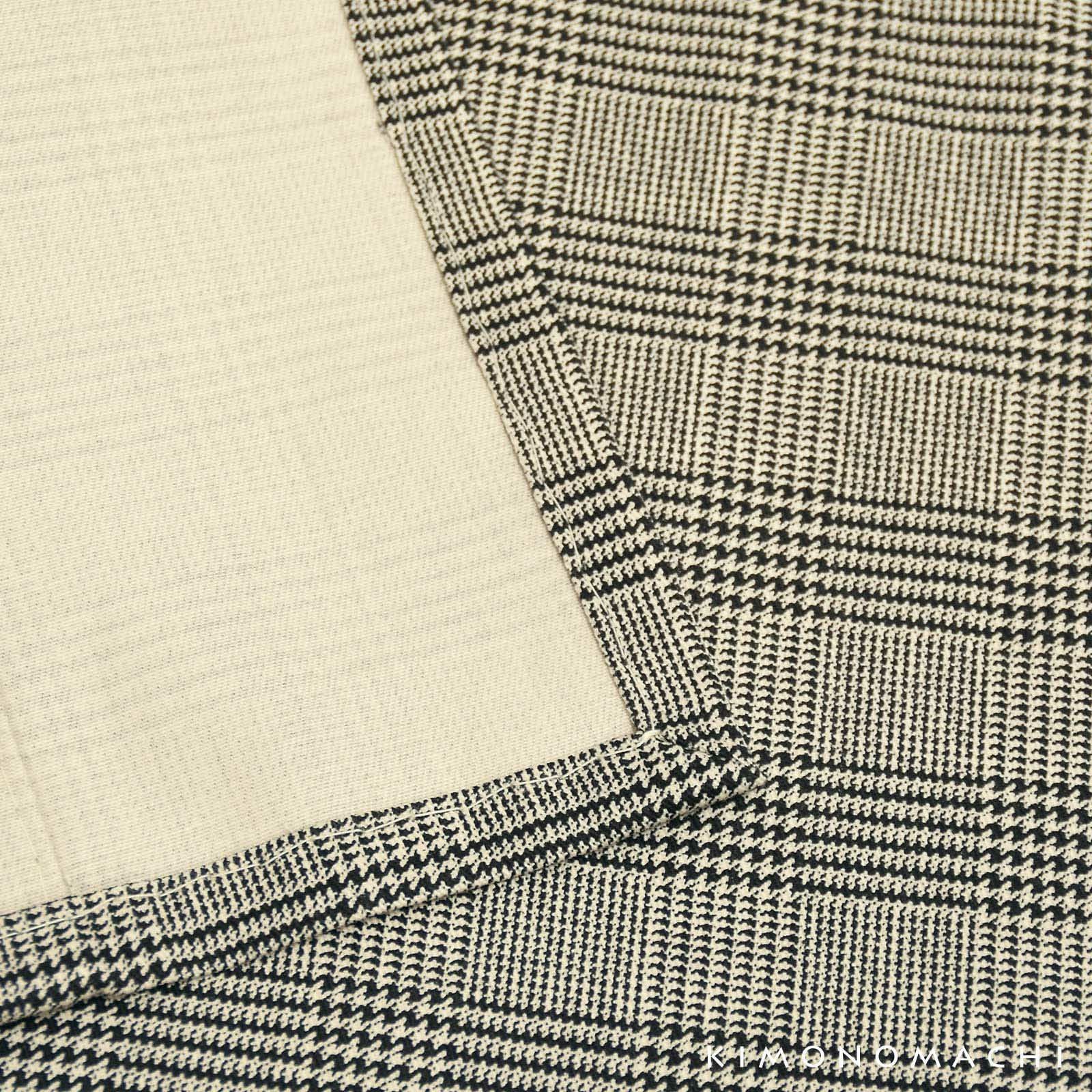 洗える着物 木綿着物 単品 「グレンチェック グレー・ネイビー 全2柄