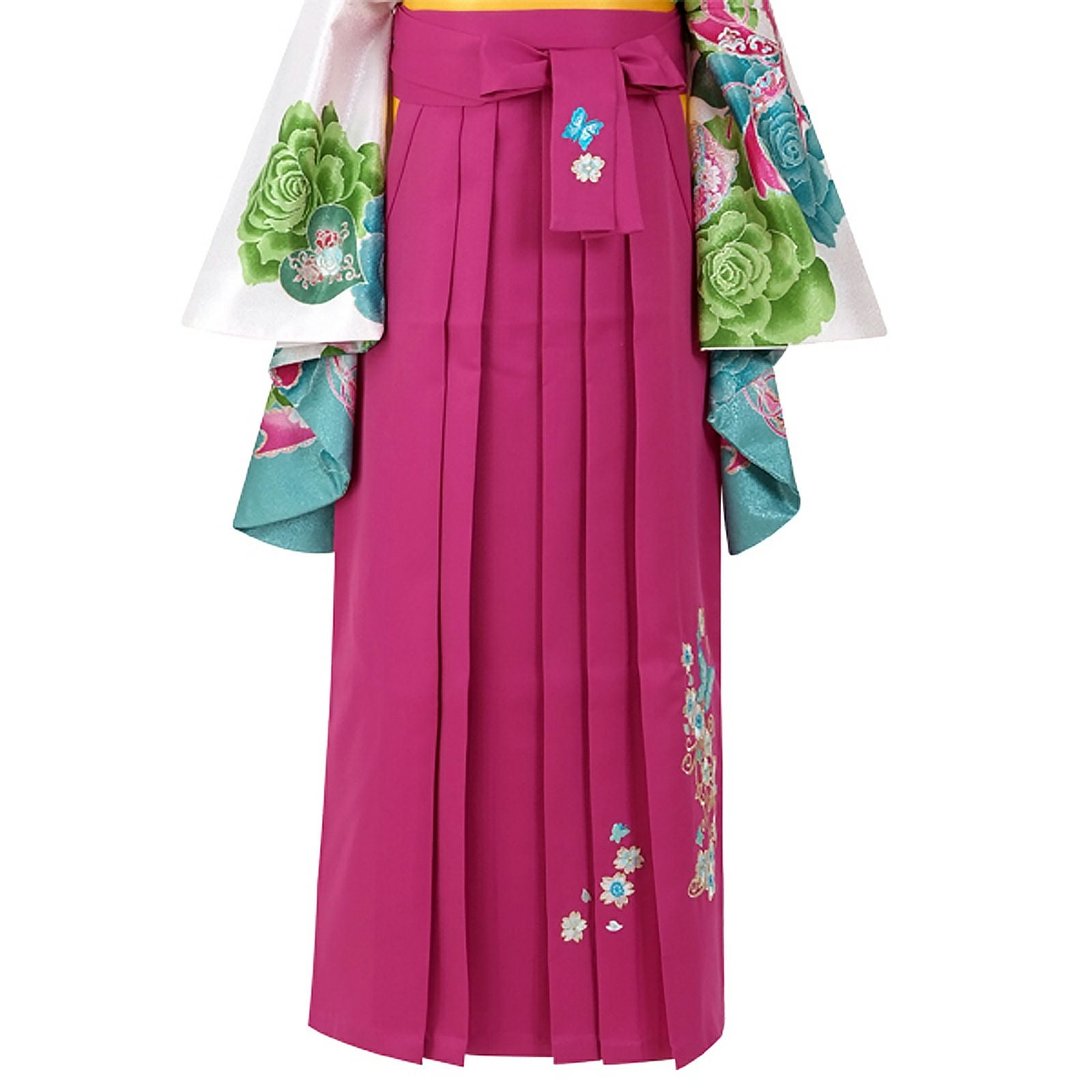 袴 2L size 紐下丈99cm 行灯袴 卒業袴 女性用袴  ぼかし ピンク 中古 5210 袴 2L size 紐下丈99cm 行灯袴 卒業袴 女性用袴 ぼかし エンジ ピンク