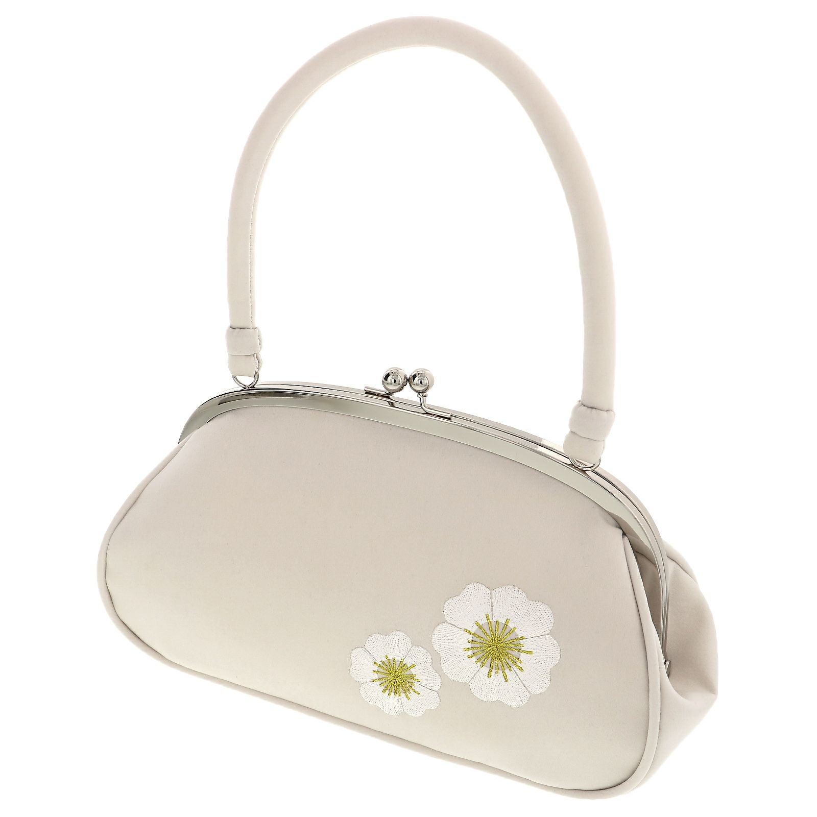 振袖草履バッグセット 「橘菊刺繍草履バッグセット オフグレー」 F