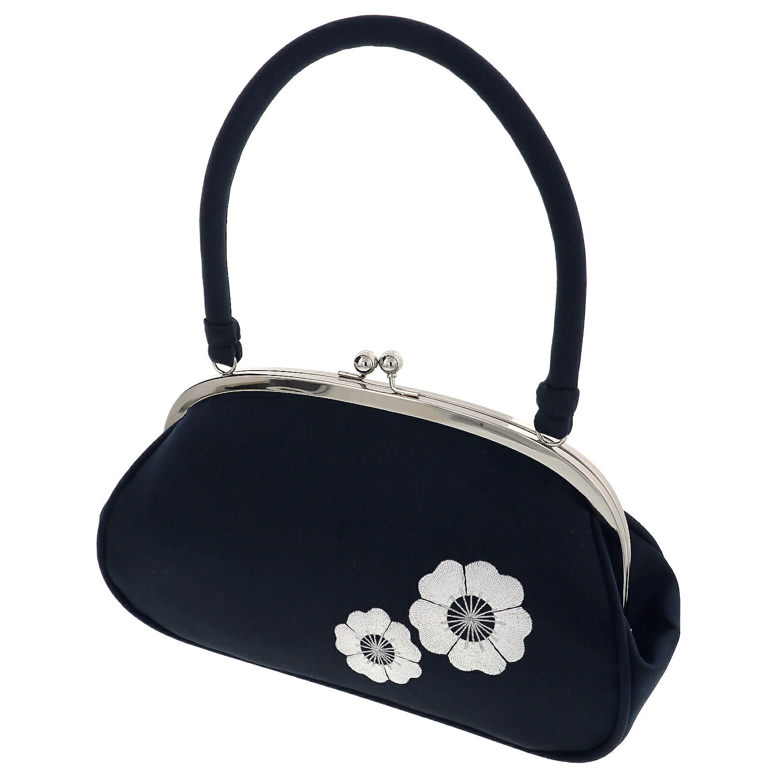 振袖草履バッグセット 「橘菊刺繍草履バッグセット 紺グリーン」 F