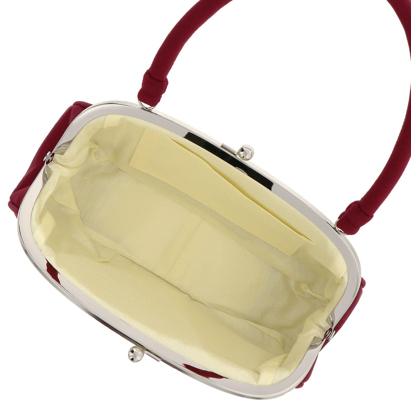 振袖草履バッグセット 「橘菊刺繍草履バッグセット エンジ」 Fサイズ(M