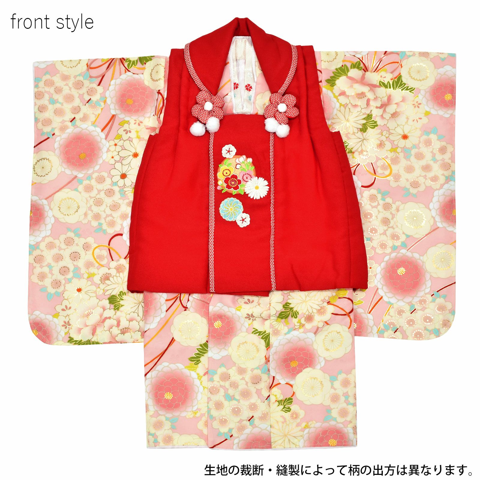 七五三 着物 3歳 女の子 ブランド被布セット komachi kids 「赤