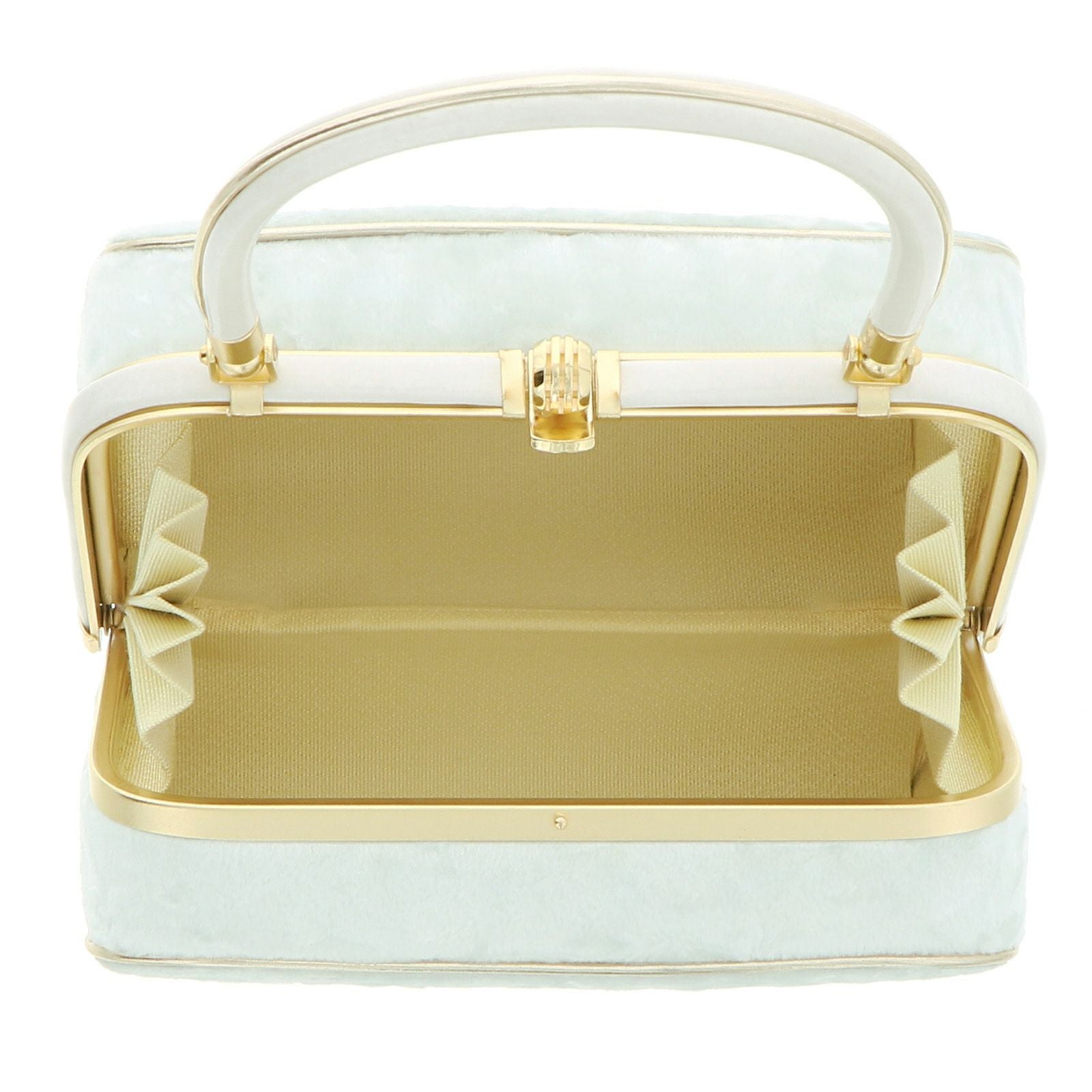 振袖草履バッグセット ベルベット 「アイスブルー」 Fサイズ(M～L