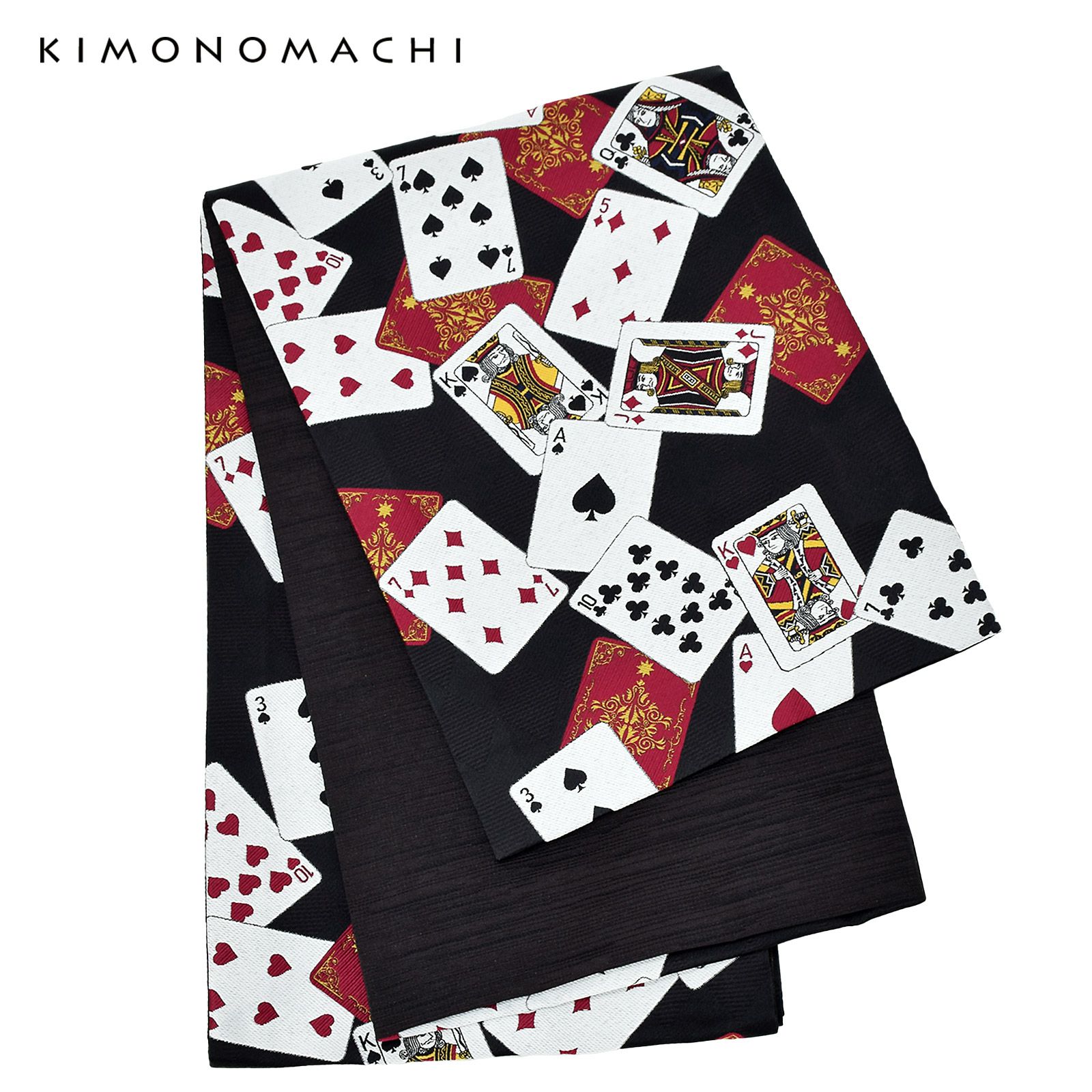 京袋帯 単品 数量限定 KIMONOMACHI オリジナル 「黒 トランプ