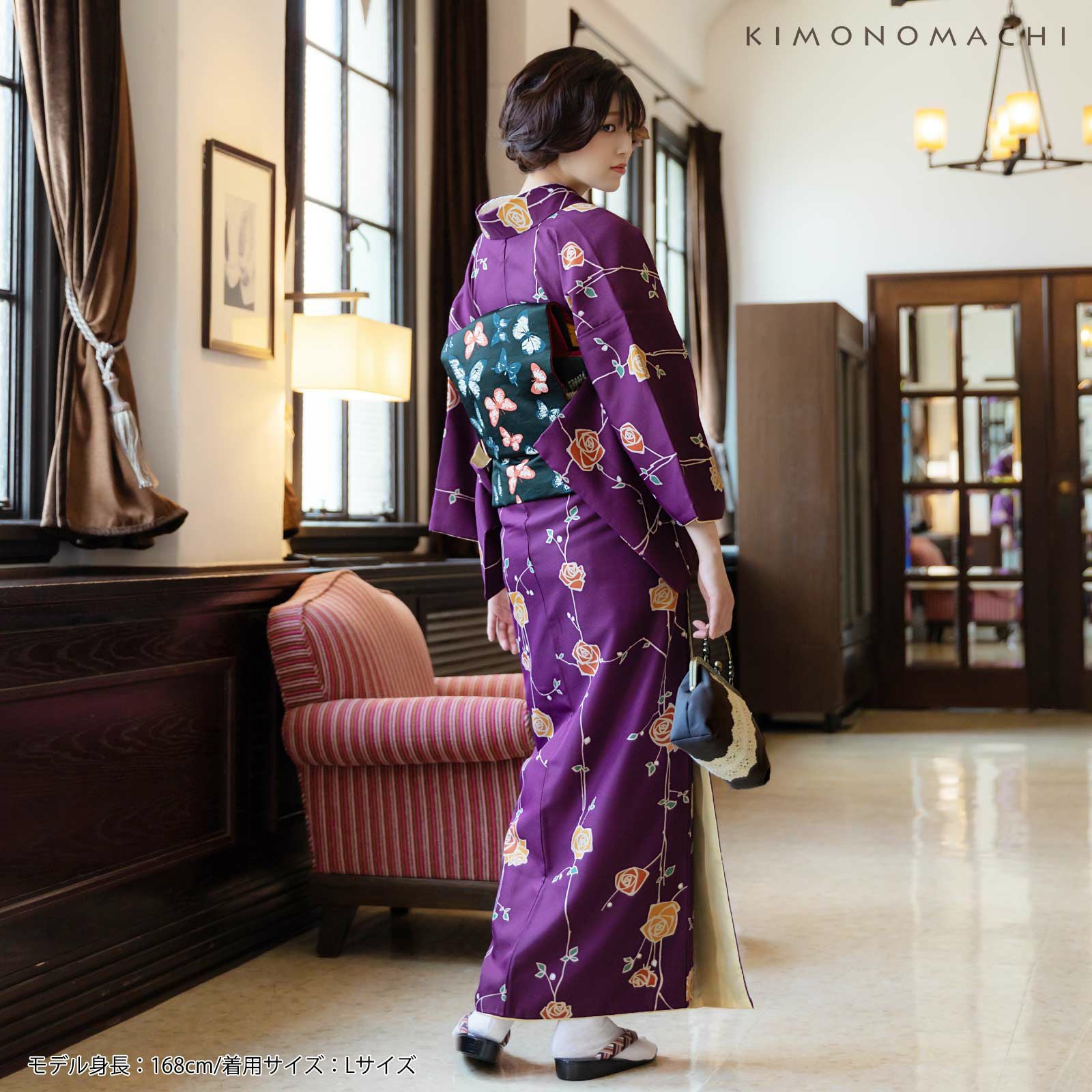 アンティーク百花繚乱☆紫の着物と作り帯のセット 000000026069-03.jpg?size=l&w=