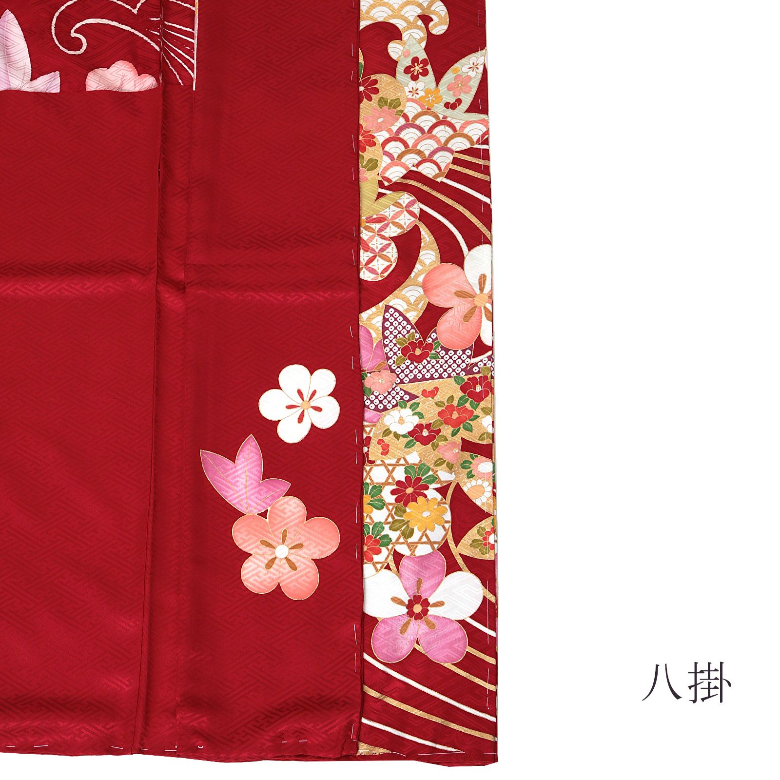 振袖 正絹 着物 単品 仕立て上がり 百花繚乱 刺繍 赤色 NO39613 振袖 単品 正絹 着物 仕立て上がり 京友禅 百花繚乱 成人式 NO160の