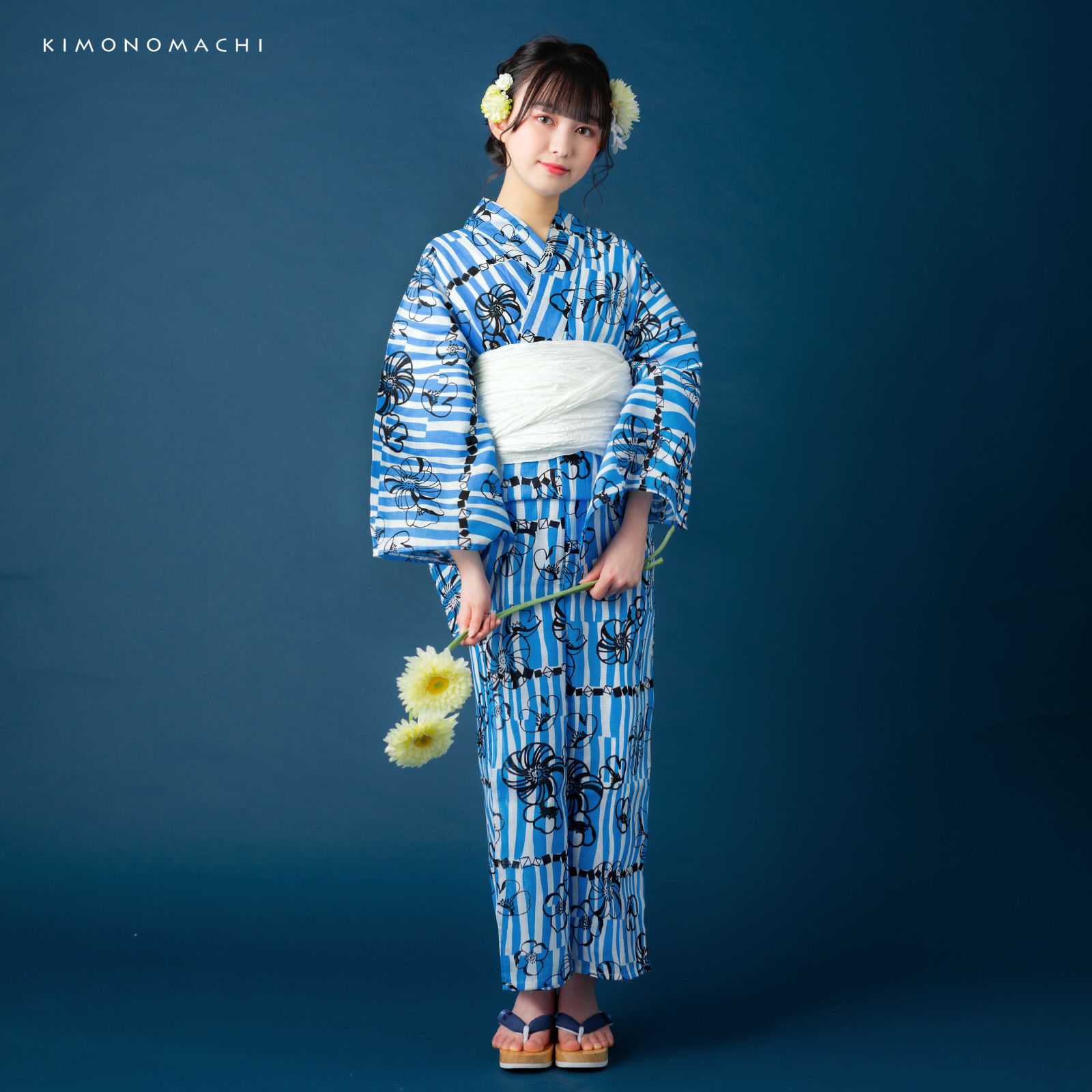 Ｂ２１ ゆかた 帯 ２点セット KIMONOMACHI レディース 浴衣2点セット(浴衣+帯)「浴衣 レッド ヨット