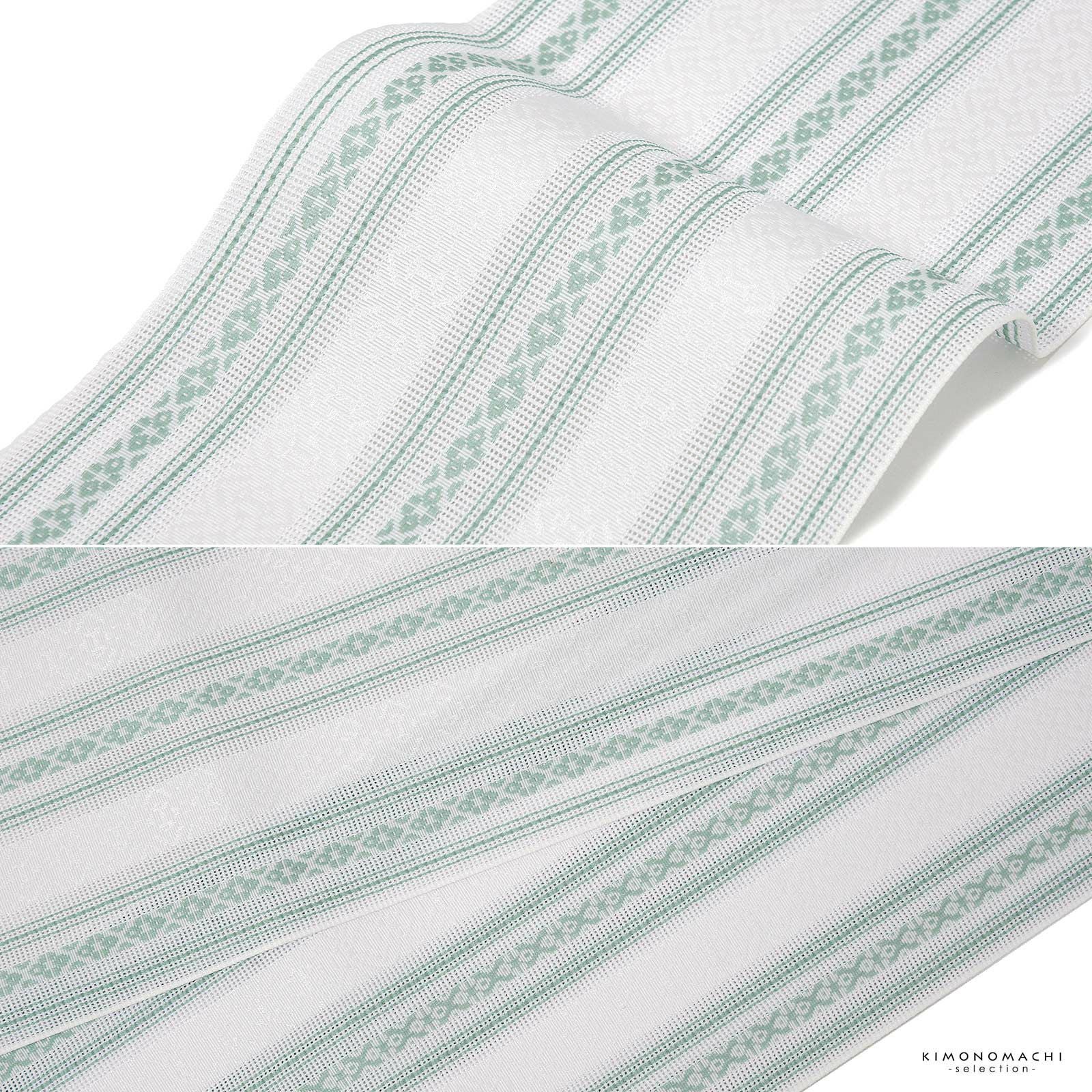 半幅帯「紗献上半幅帯 全7色」日本製 ポリエステル帯 細帯 夏用 半巾帯