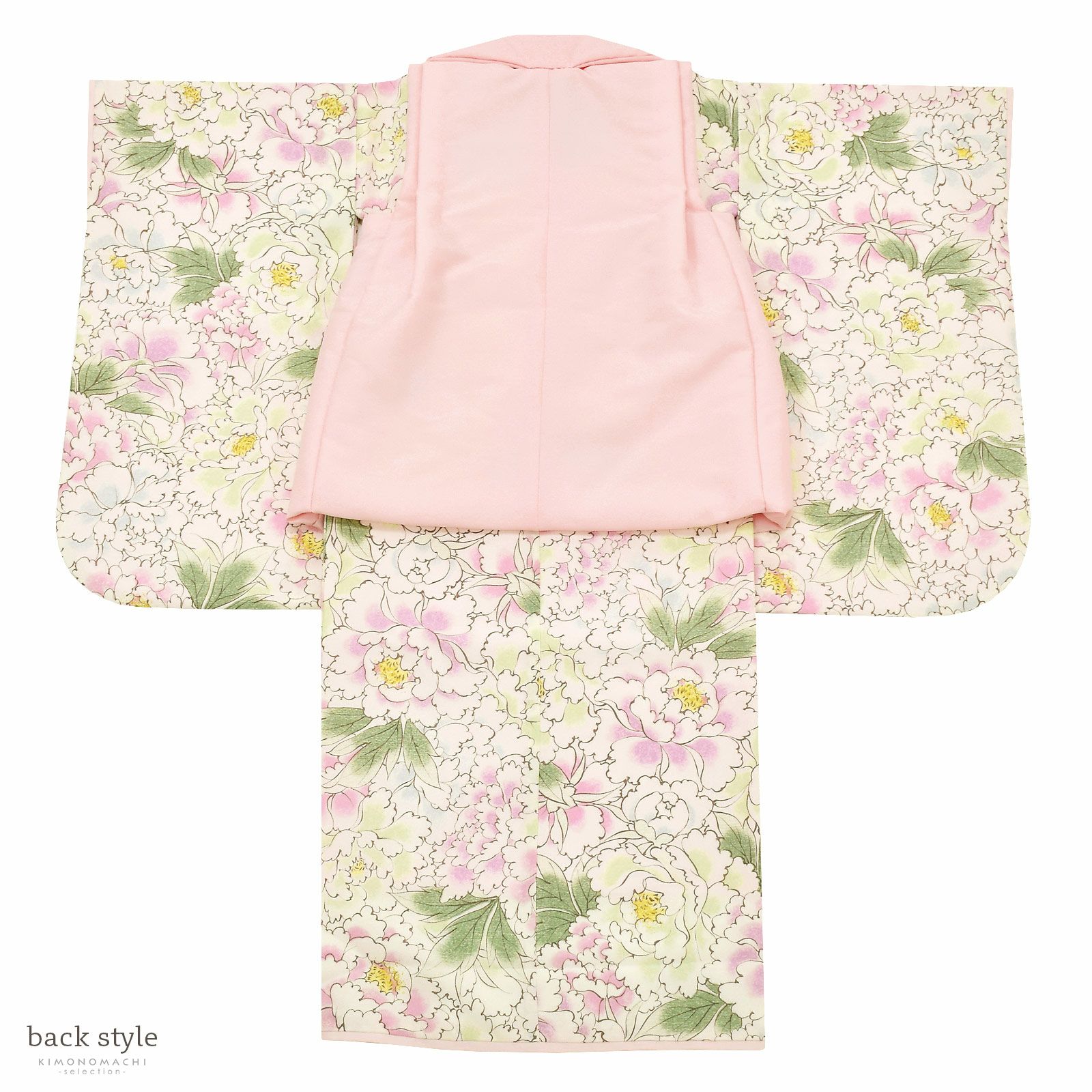 七五三 着物 3歳 女の子 ブランド被布セット 芸艸堂「薄ピンク 椿